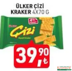 ÜLKER ÇİZİ KRAKER 280 G fiyat ve kampanya bilgisi